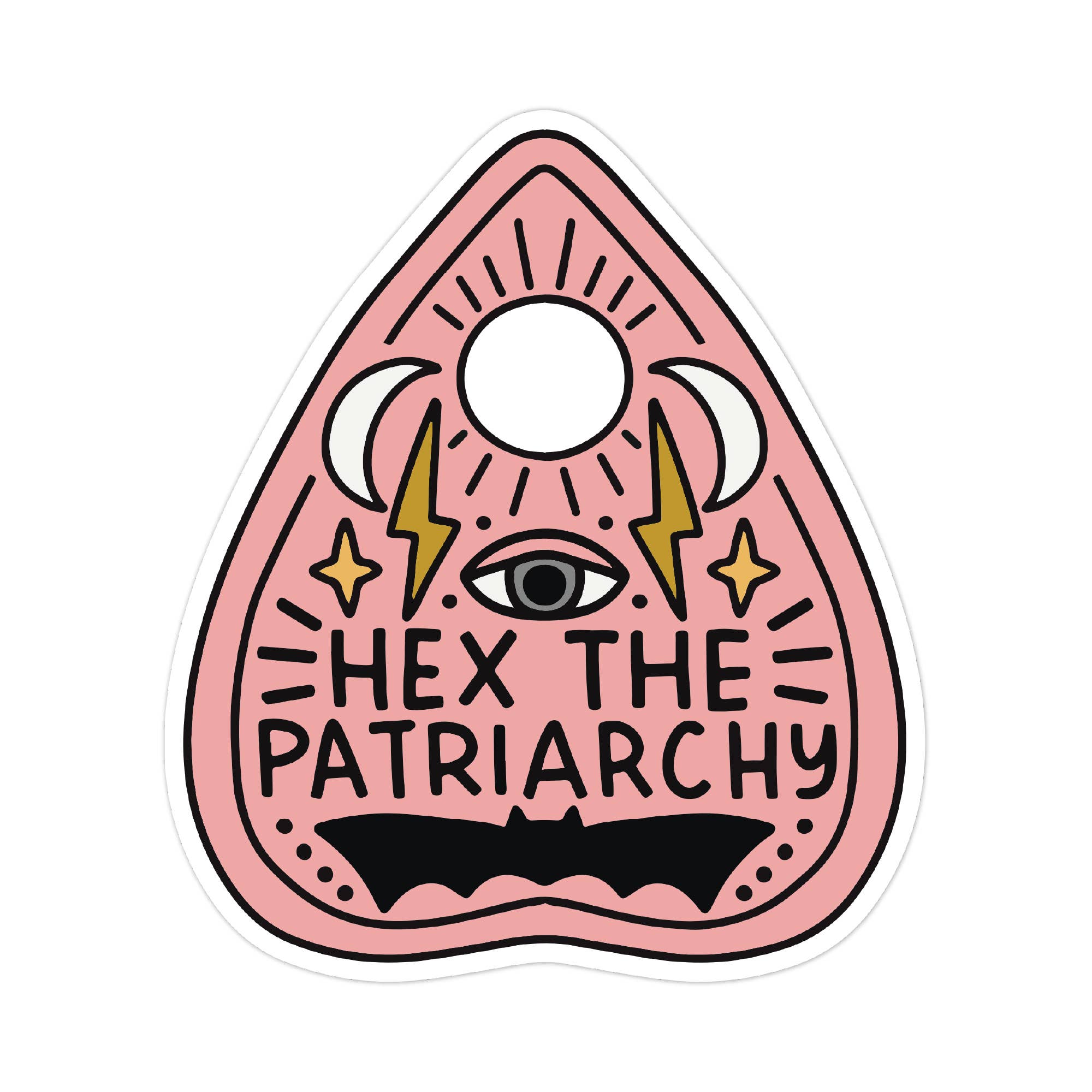Hex The Patriarchy Sticker - Spiral Circle