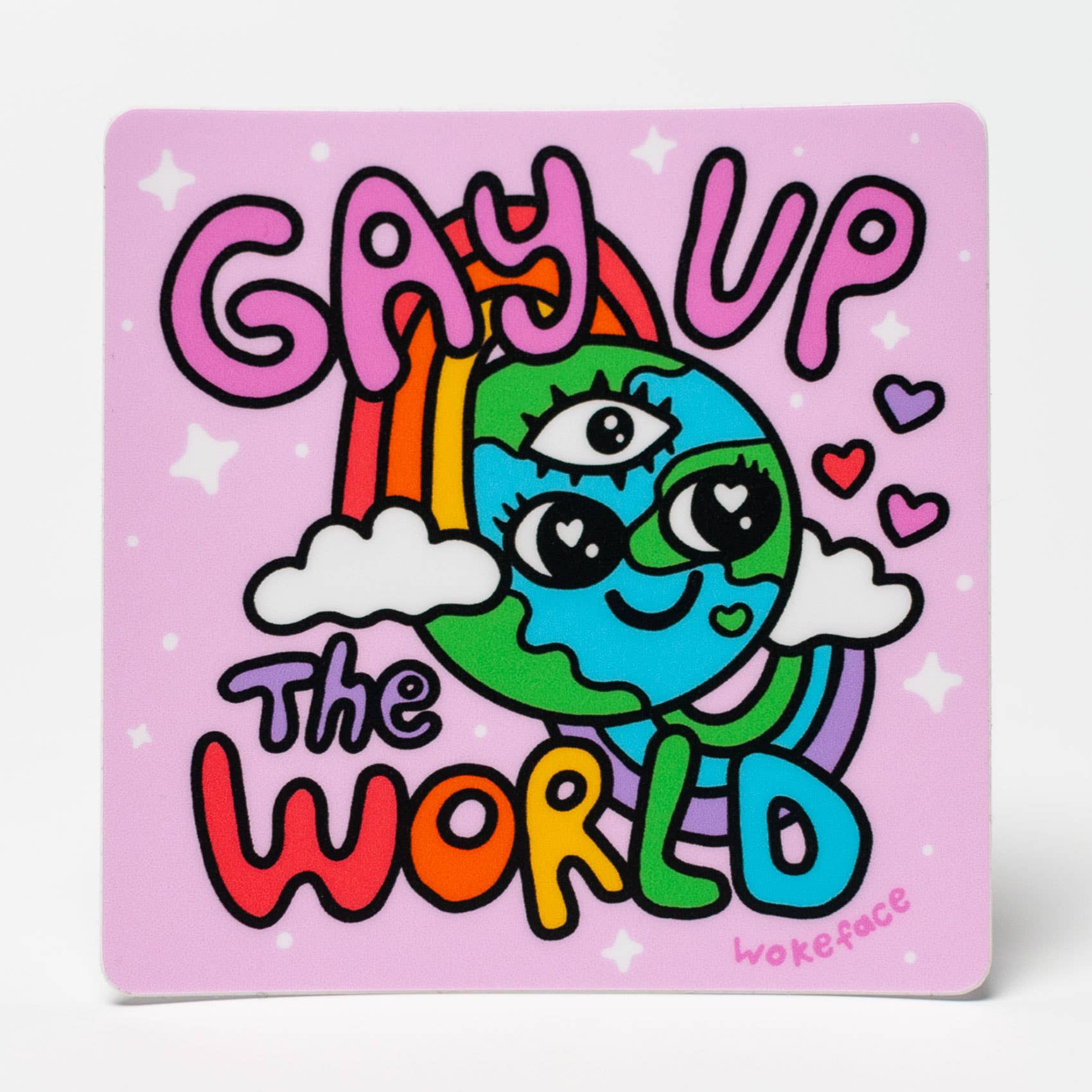 Sticker - Gay Up the World - Spiral Circle