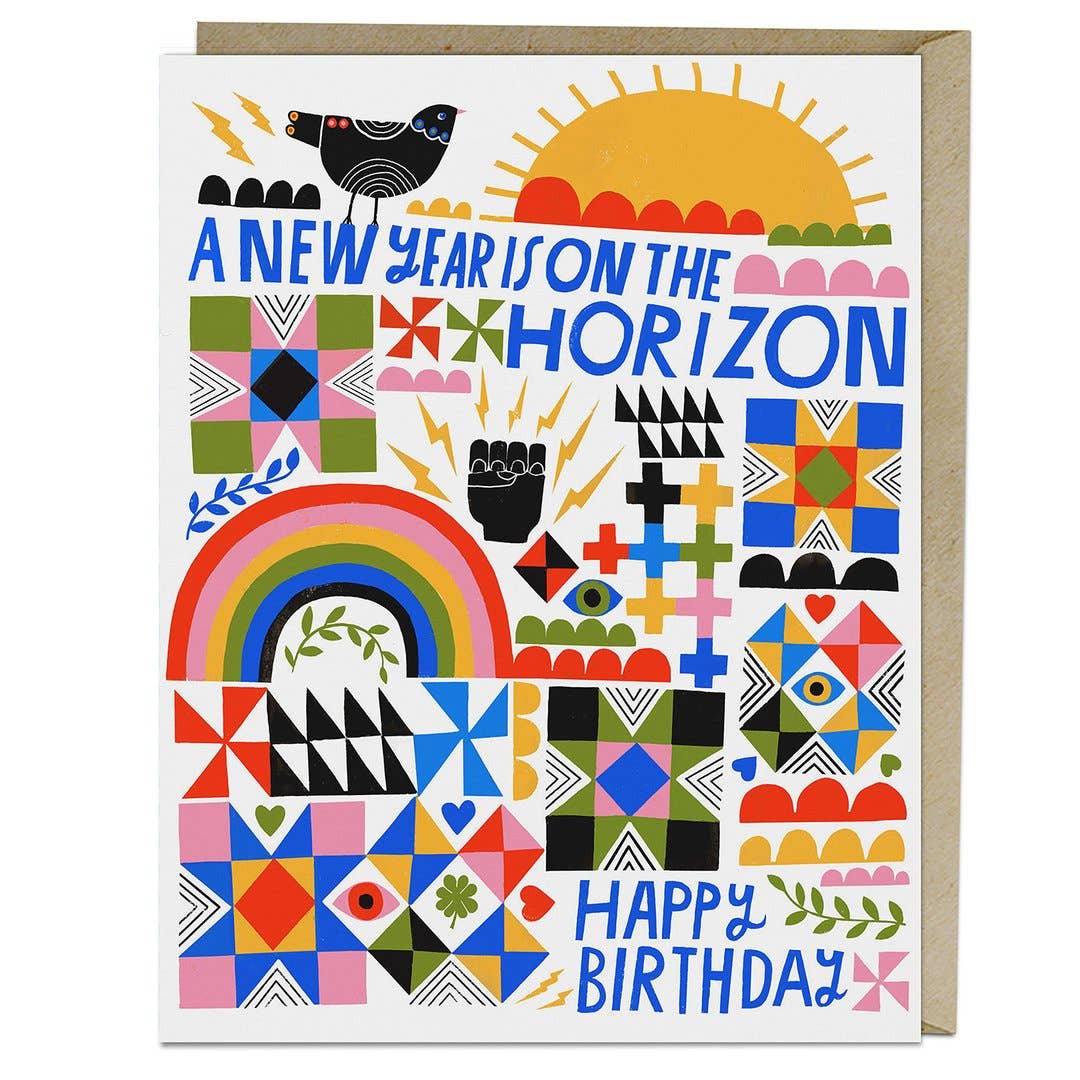 A New Year | Birthday Card - Spiral Circle