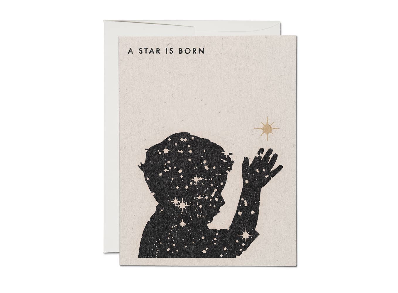 A Star Is Born | Baby Greeting Card - Spiral Circle