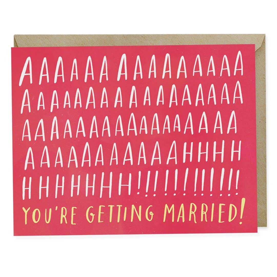 Aaah You're Getting Married! | Engagement | Greeting Card - Spiral Circle