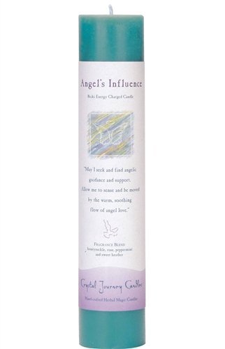 Angel's Influence | Pillar Intention Candle | Reiki Charged - Spiral Circle