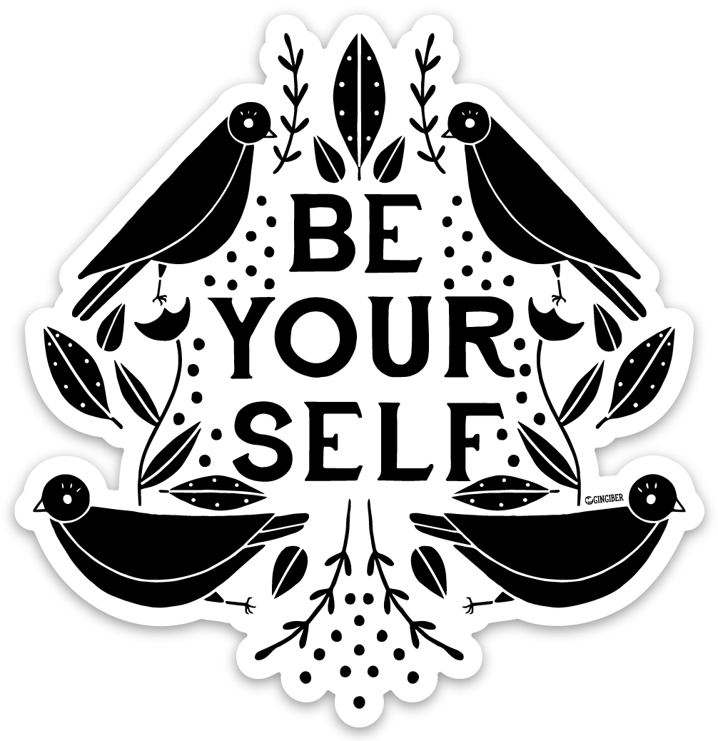 Be Yourself | Sticker - Spiral Circle