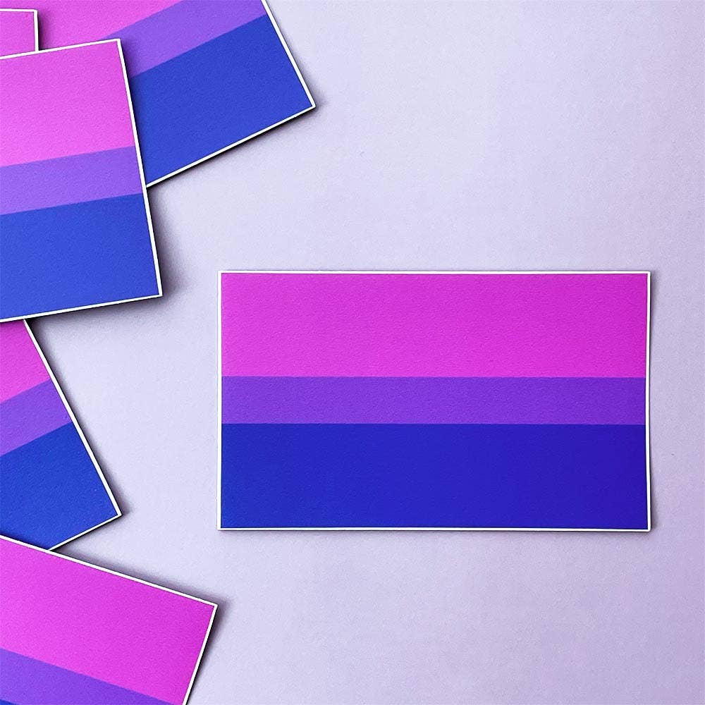 Bisexual (Bi) Pride Sticker - Spiral Circle