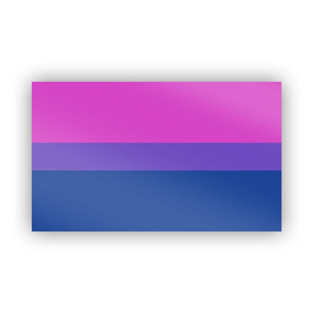 Bisexual (Bi) Pride Sticker - Spiral Circle
