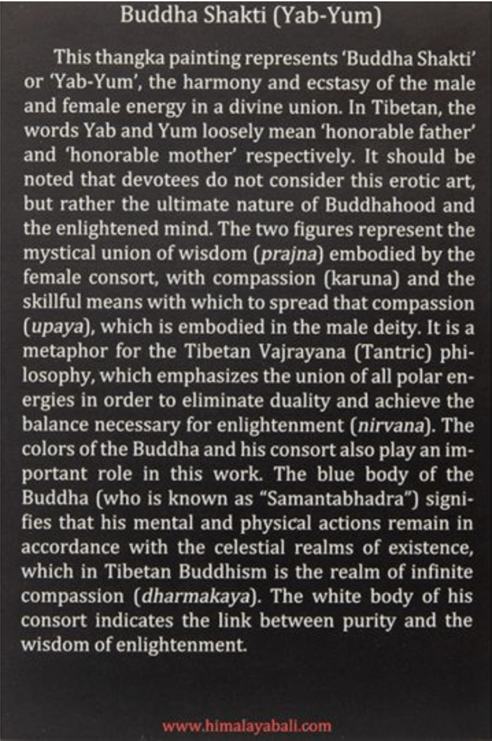 Buddha Shakti (Yab-Yum) | Altar Card - Spiral Circle