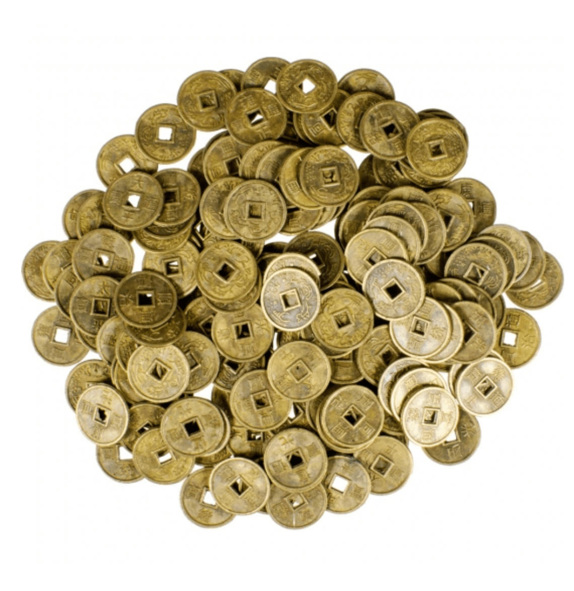 Chinese Coins | small 10mm - Spiral Circle