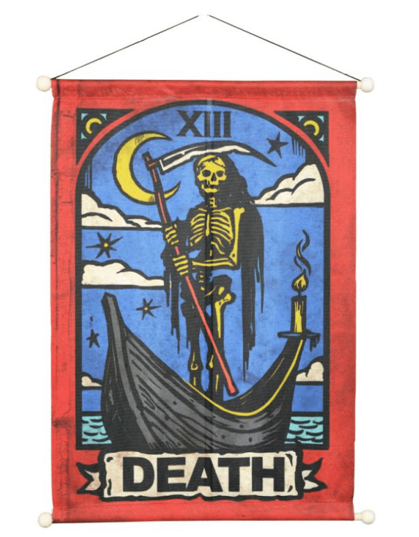 Death Tarot Banner - Spiral Circle