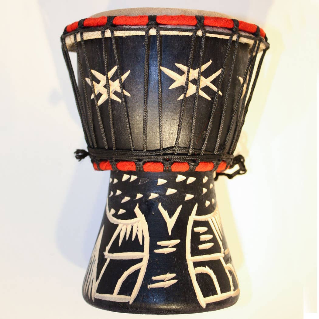 Djembe Drum | Assorted Sizes - Spiral Circle