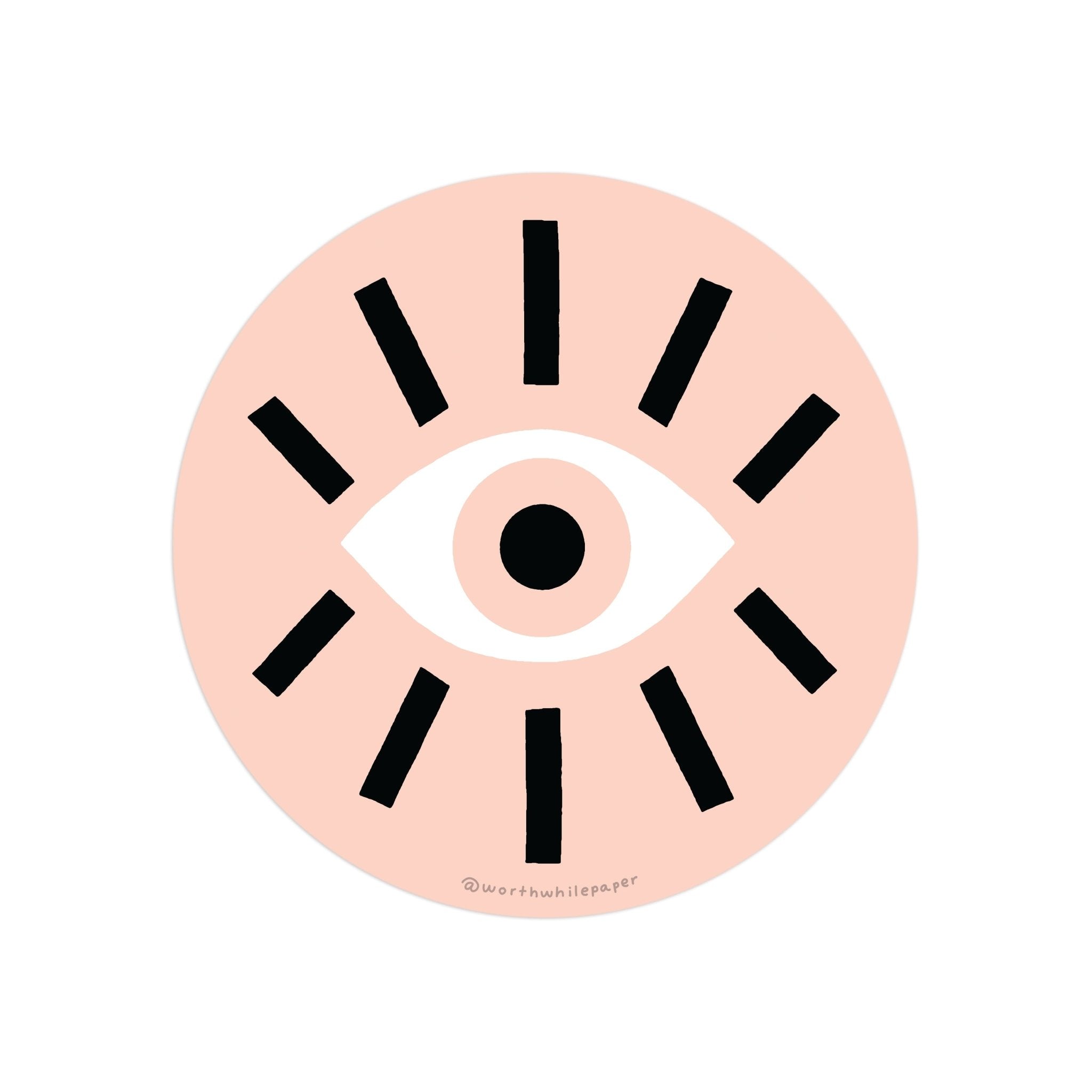 Eye Sticker - Spiral Circle