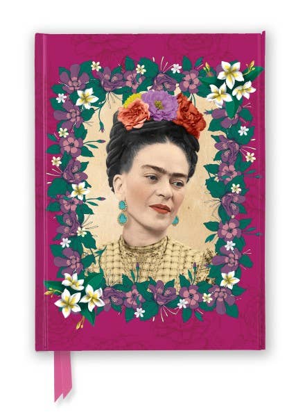 Frida Kahlo: Dark Pink Journal - Spiral Circle