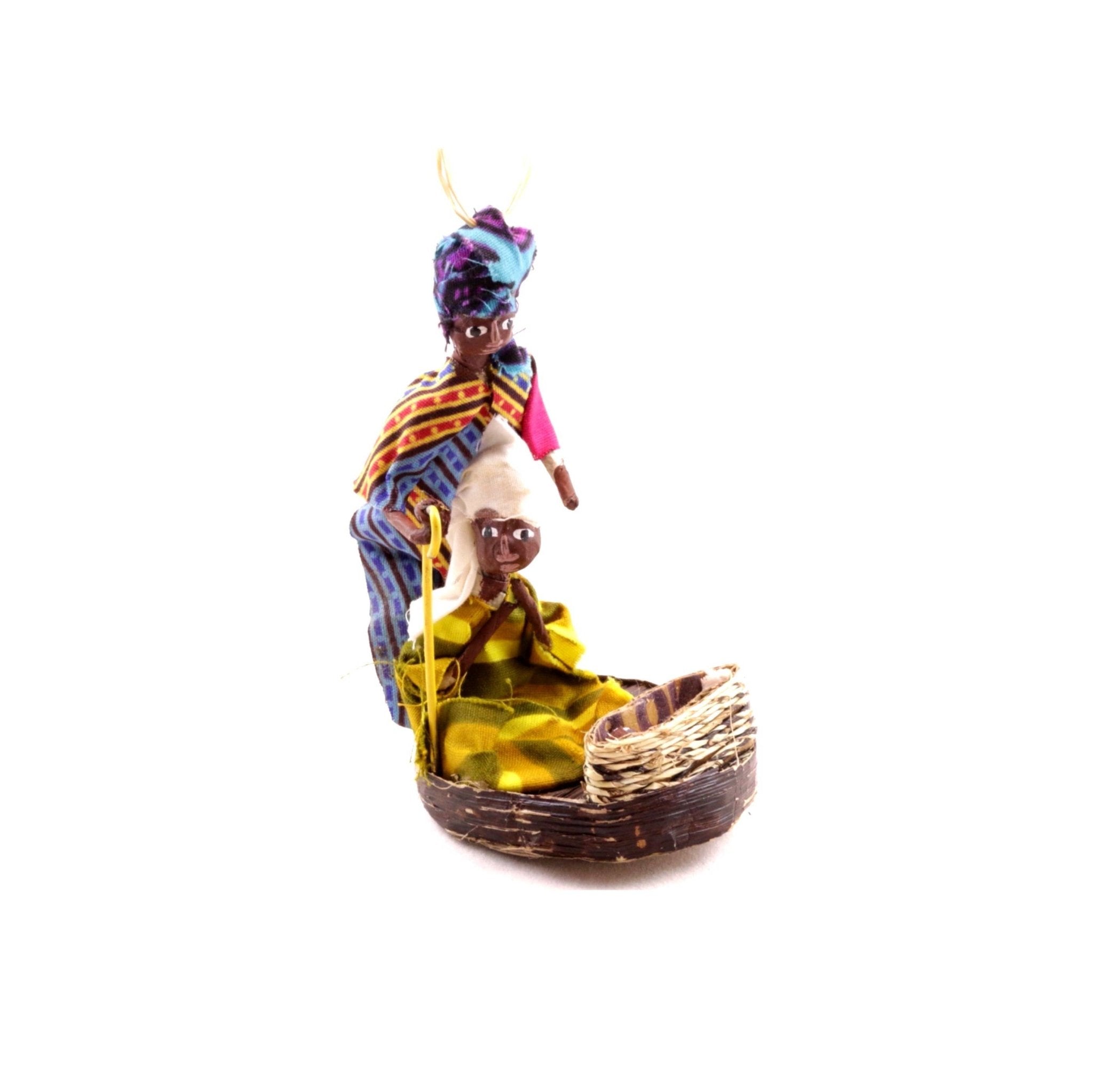 Holy Family African Figurine Ornament - Spiral Circle