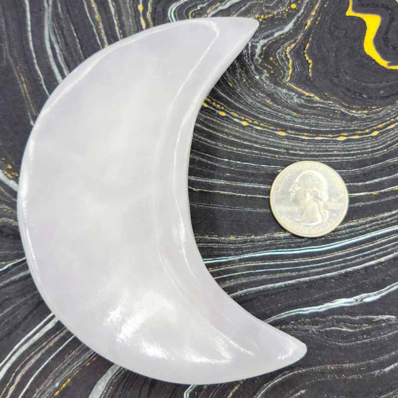 Pink Calcite Moon Plate | 4