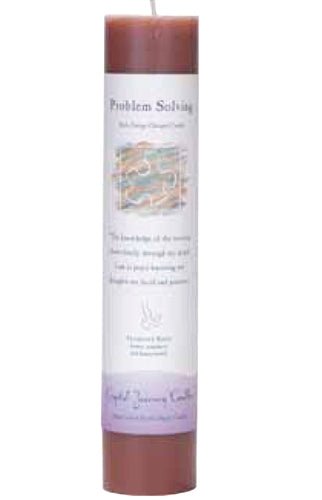 Problem Solving | Pillar Candle | Reiki Charged - Spiral Circle