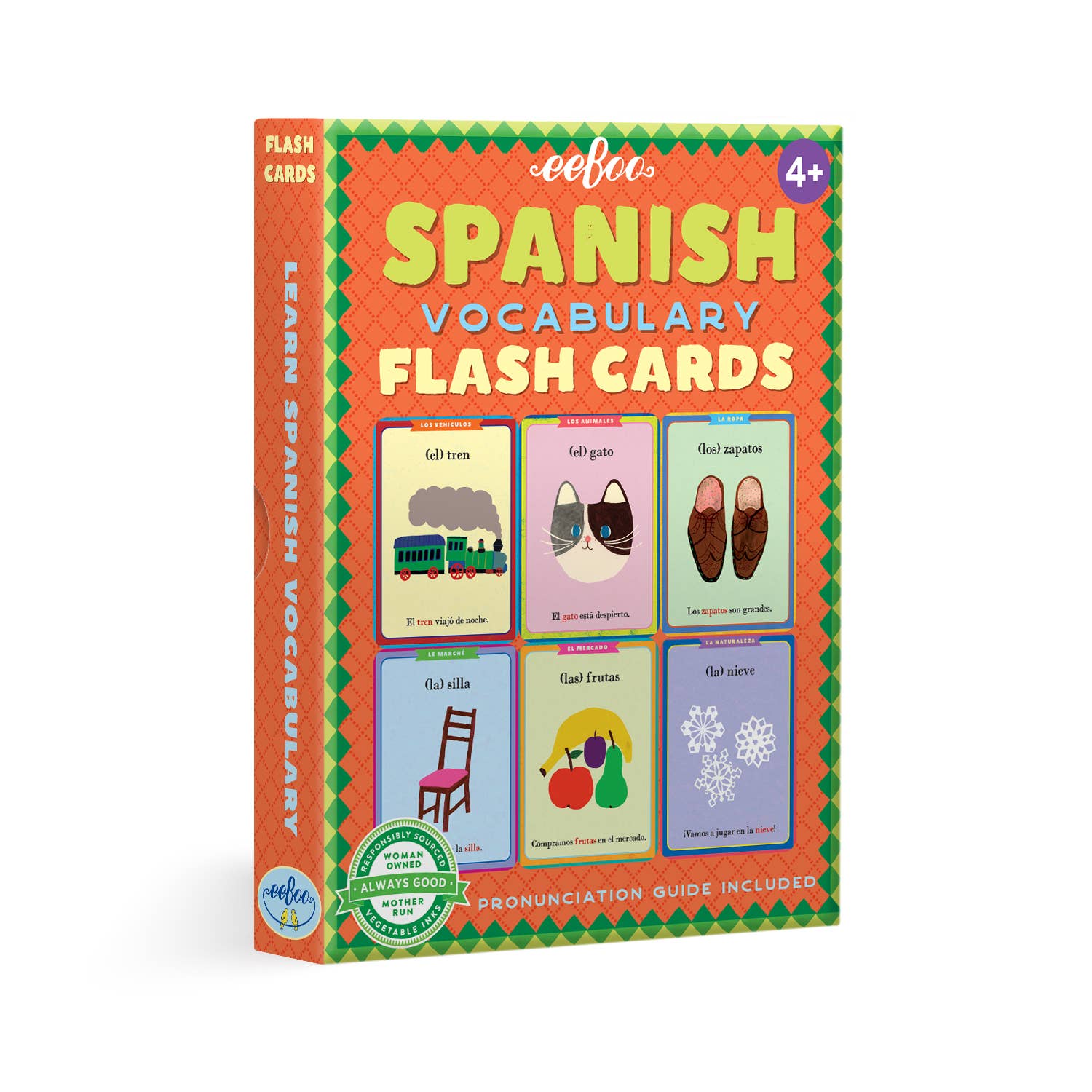 Spanish Flash Cards - Spiral Circle