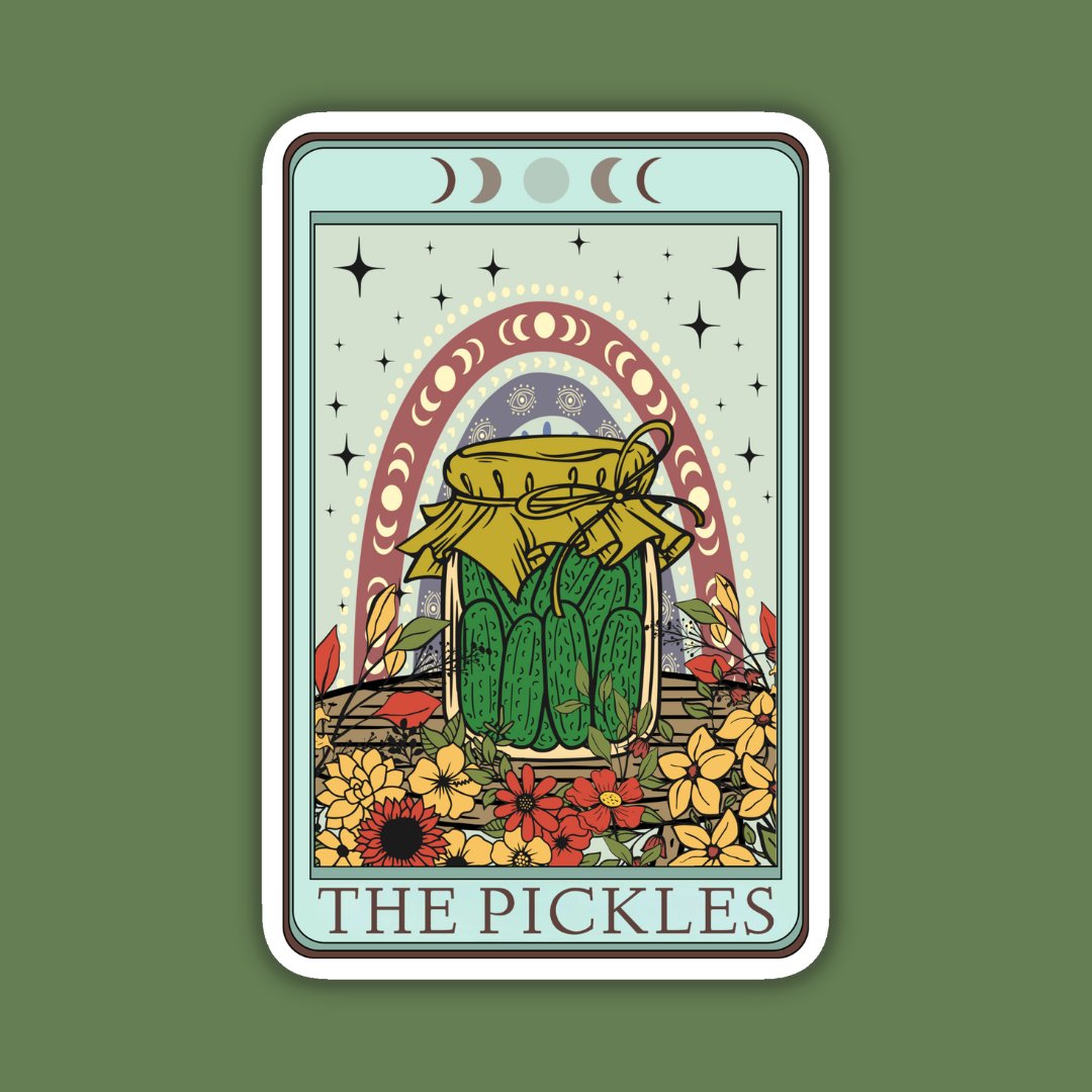 The Pickles Alternative Tarot Card Sticker - Spiral Circle