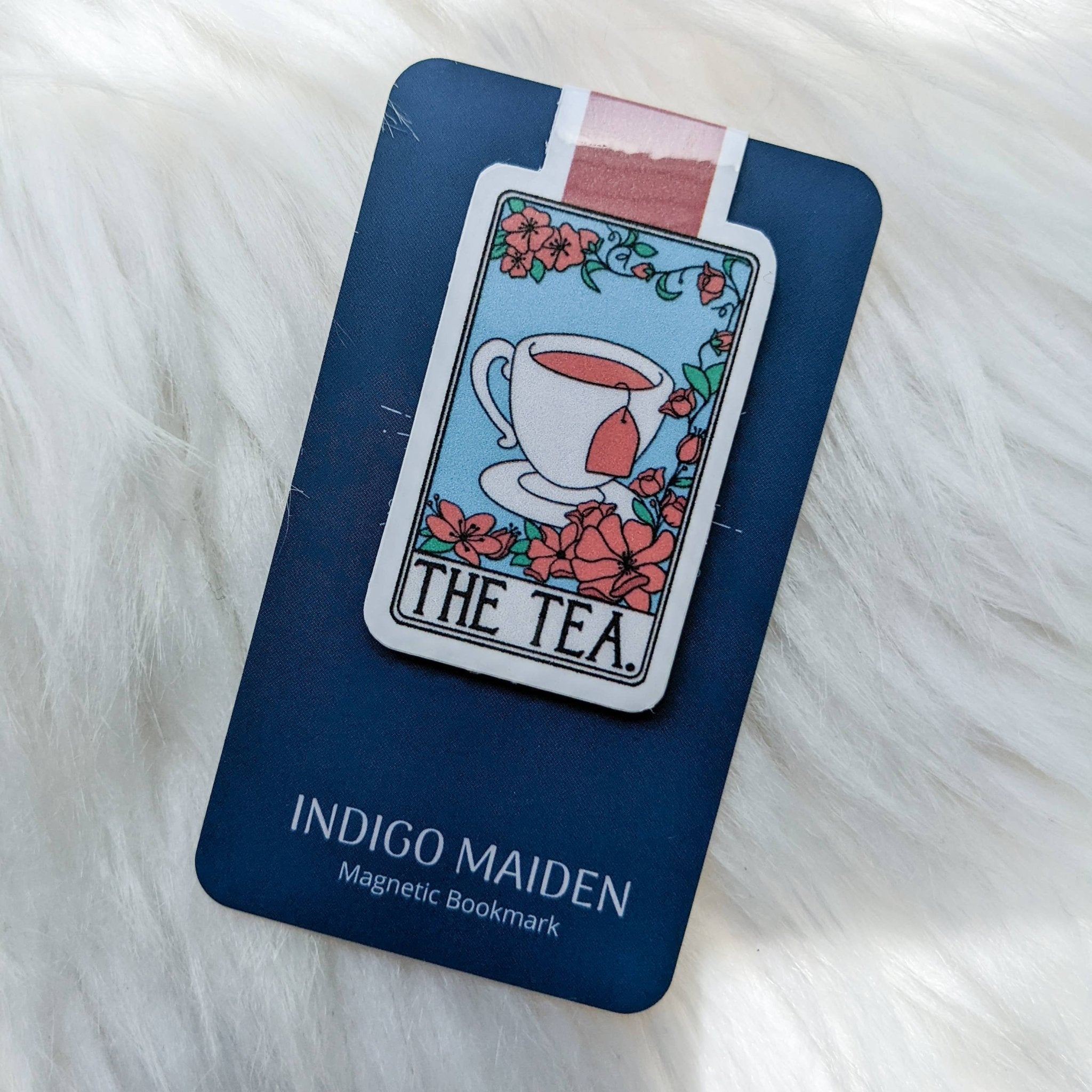 The Tea Tarot Card Magnetic Bookmark - Spiral Circle
