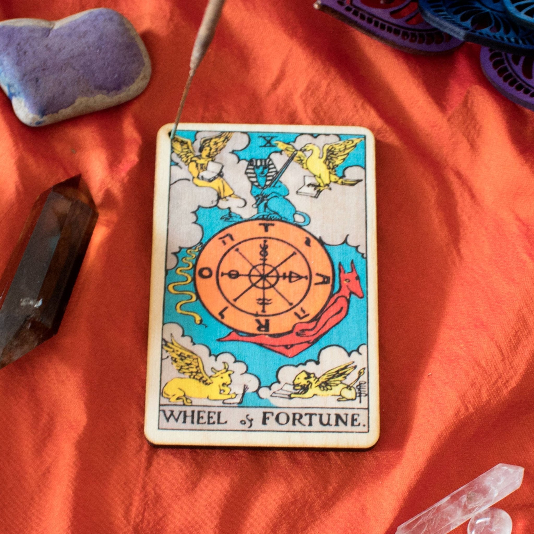 Wheel of Fortune | Tarot Incense Burner - Spiral Circle