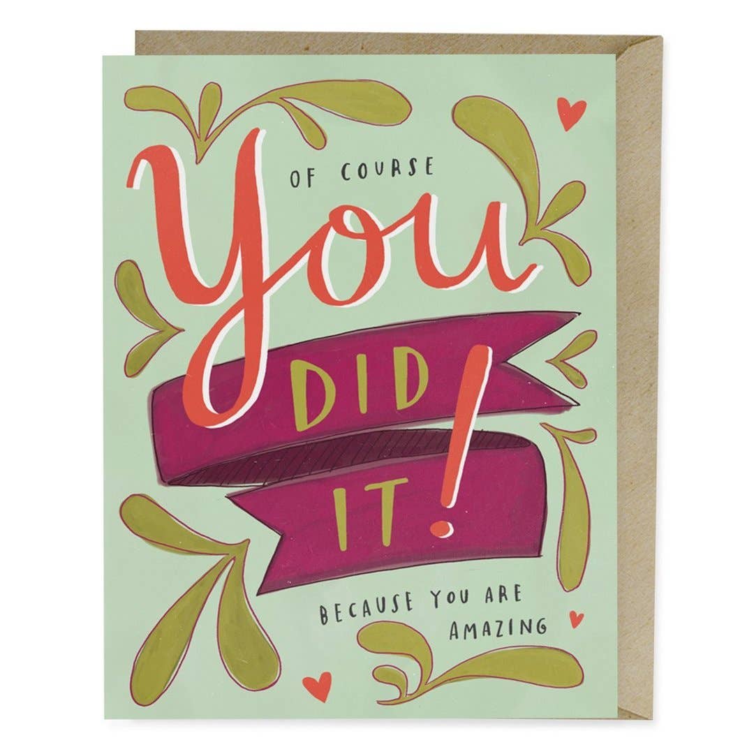 You Did It | Congrats Card - Spiral Circle