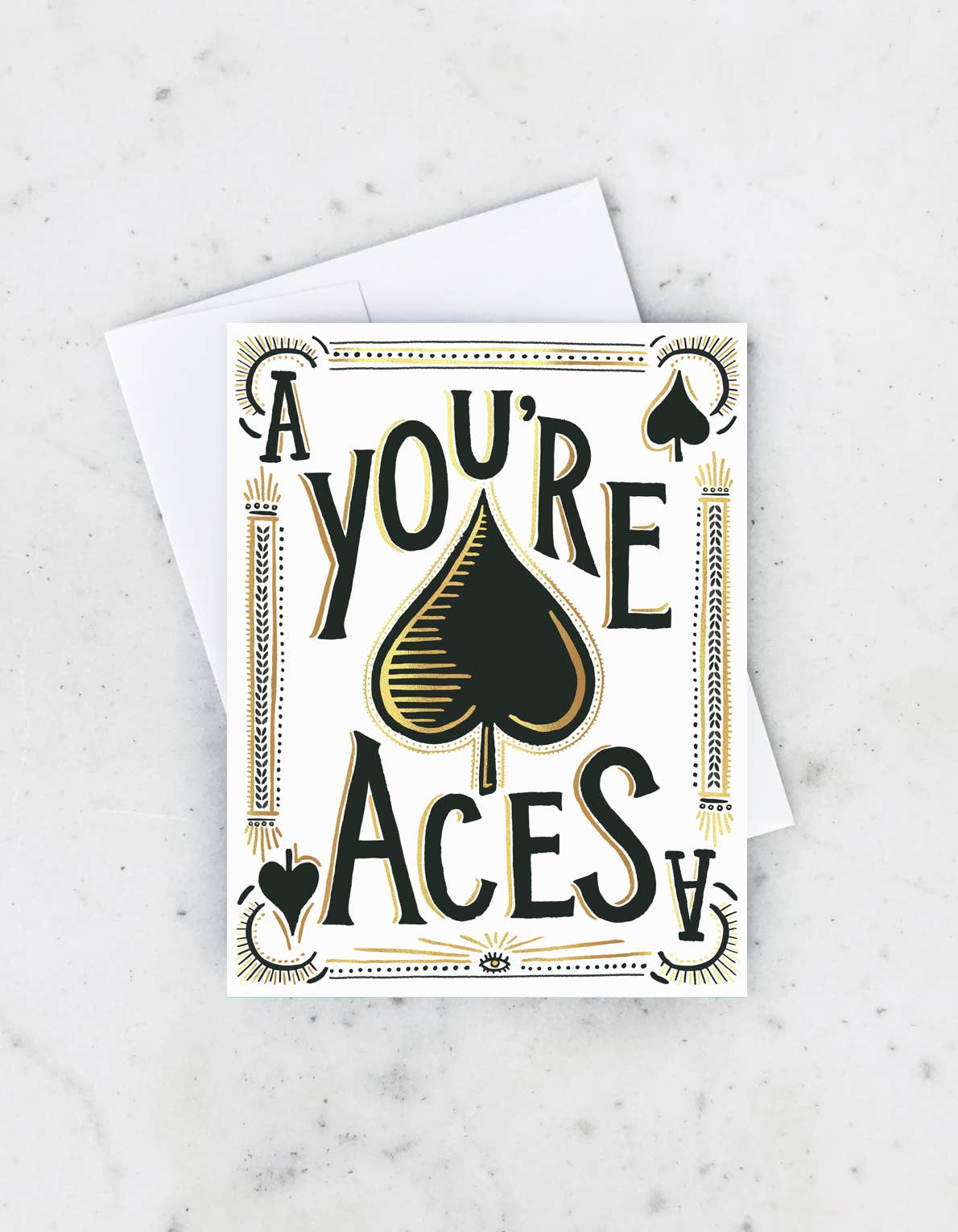 You're Aces Card - Spiral Circle