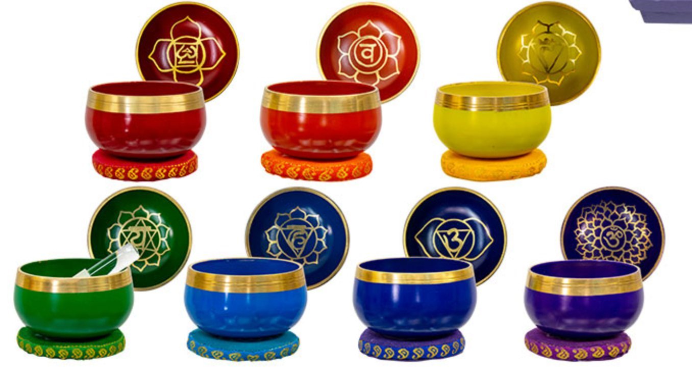 Chakra Singing Bowls - Spiral Circle