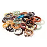 Lucky 7 Gemstone Rings - Spiral Circle
