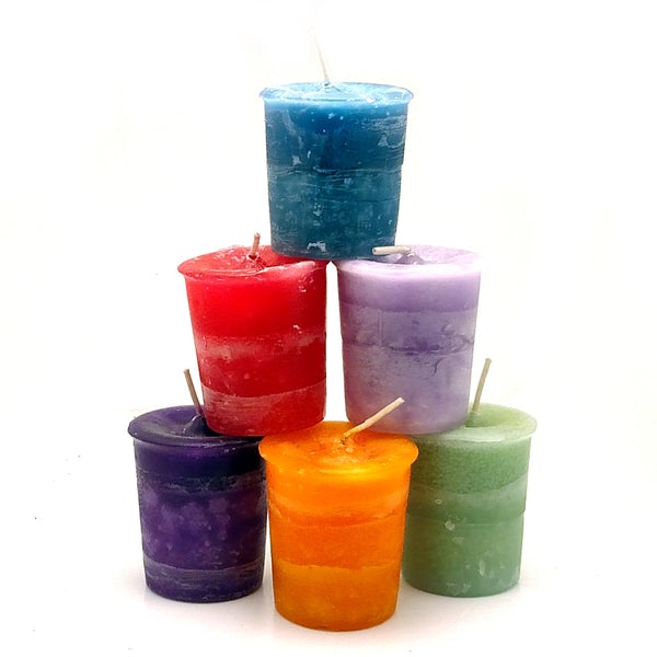Votive Reiki Charged Intention Candles - Spiral Circle