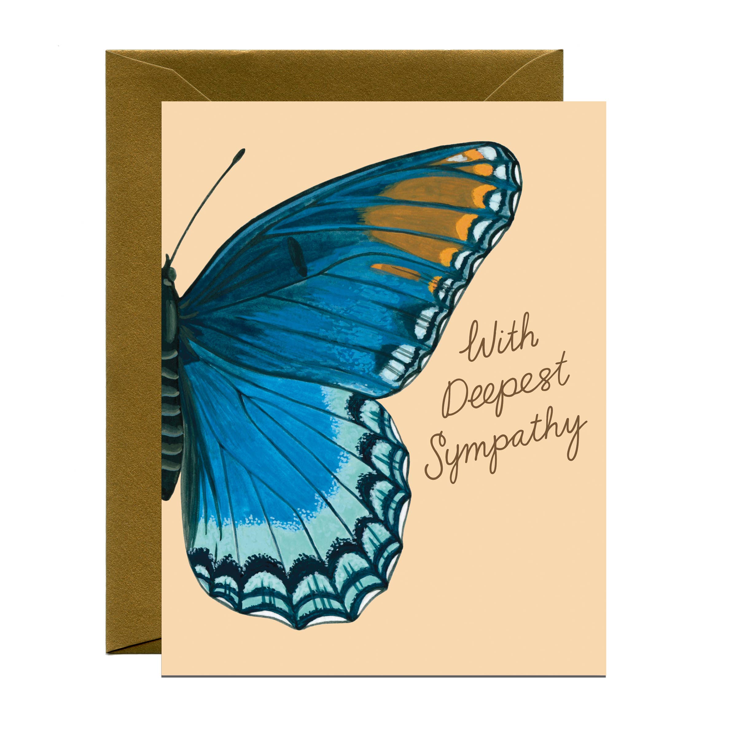 Purple Butterfly Sympathy Card