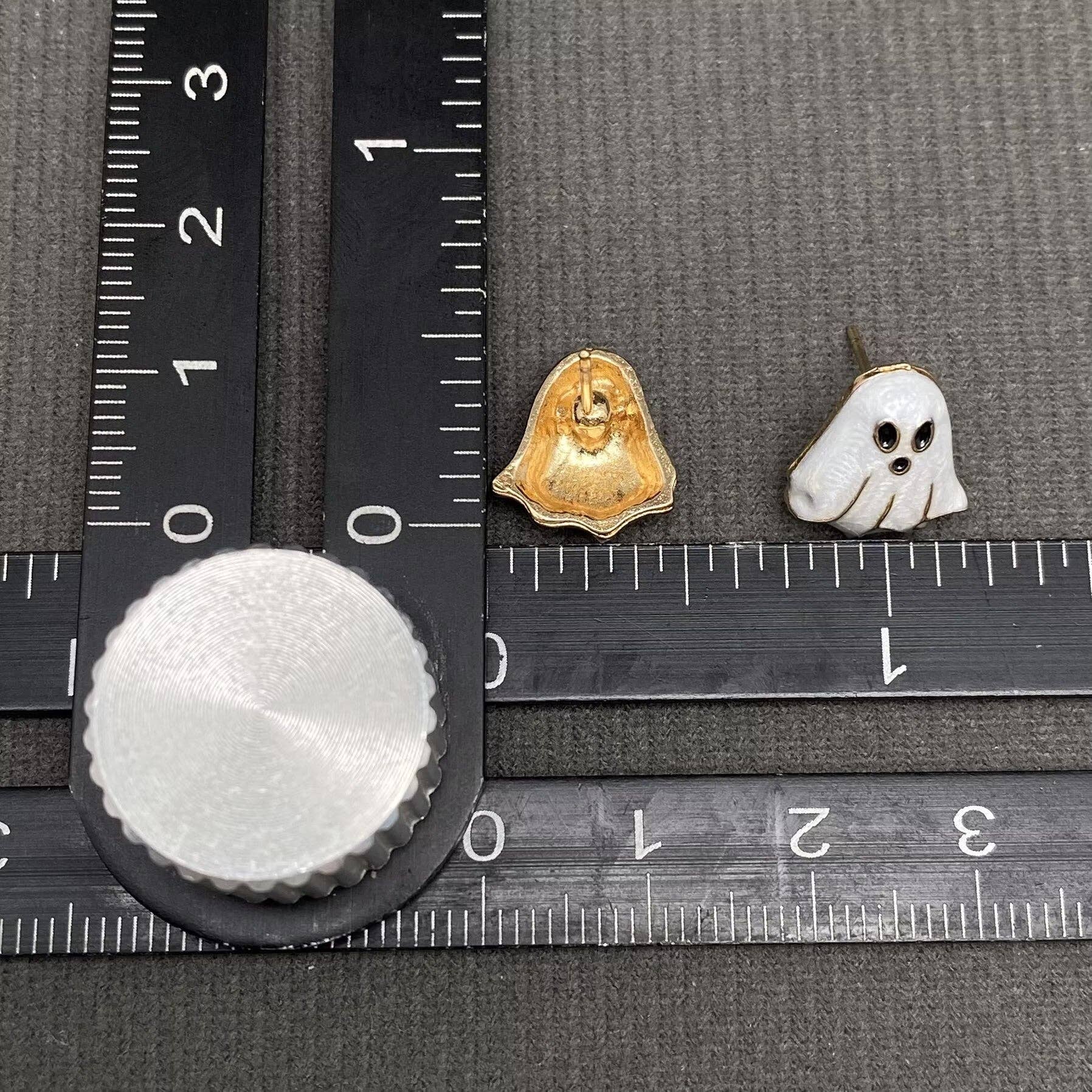Halloween Enamel Ghost Ear Studs