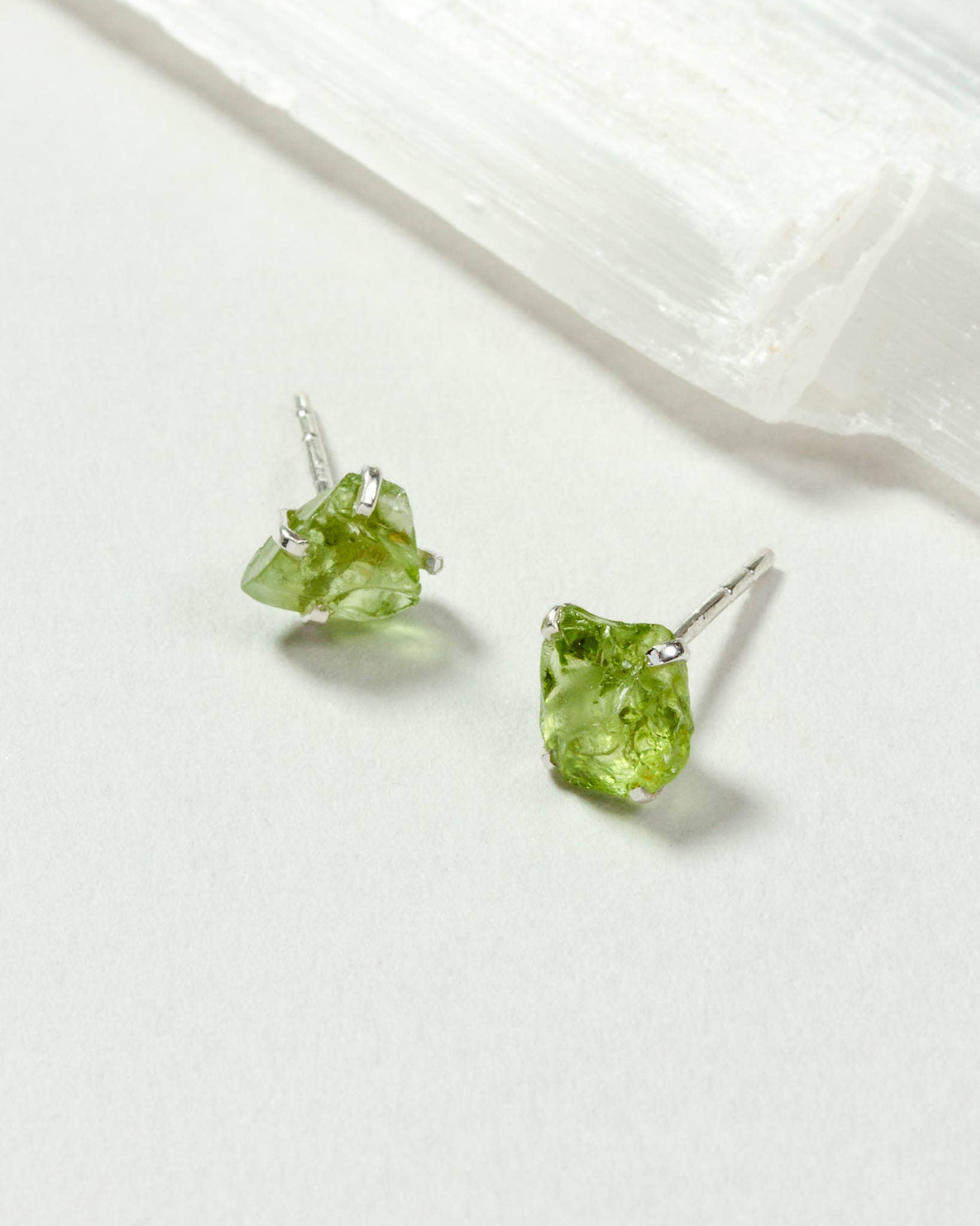 Peridot Beauty Post Earrings |Sterling Silver
