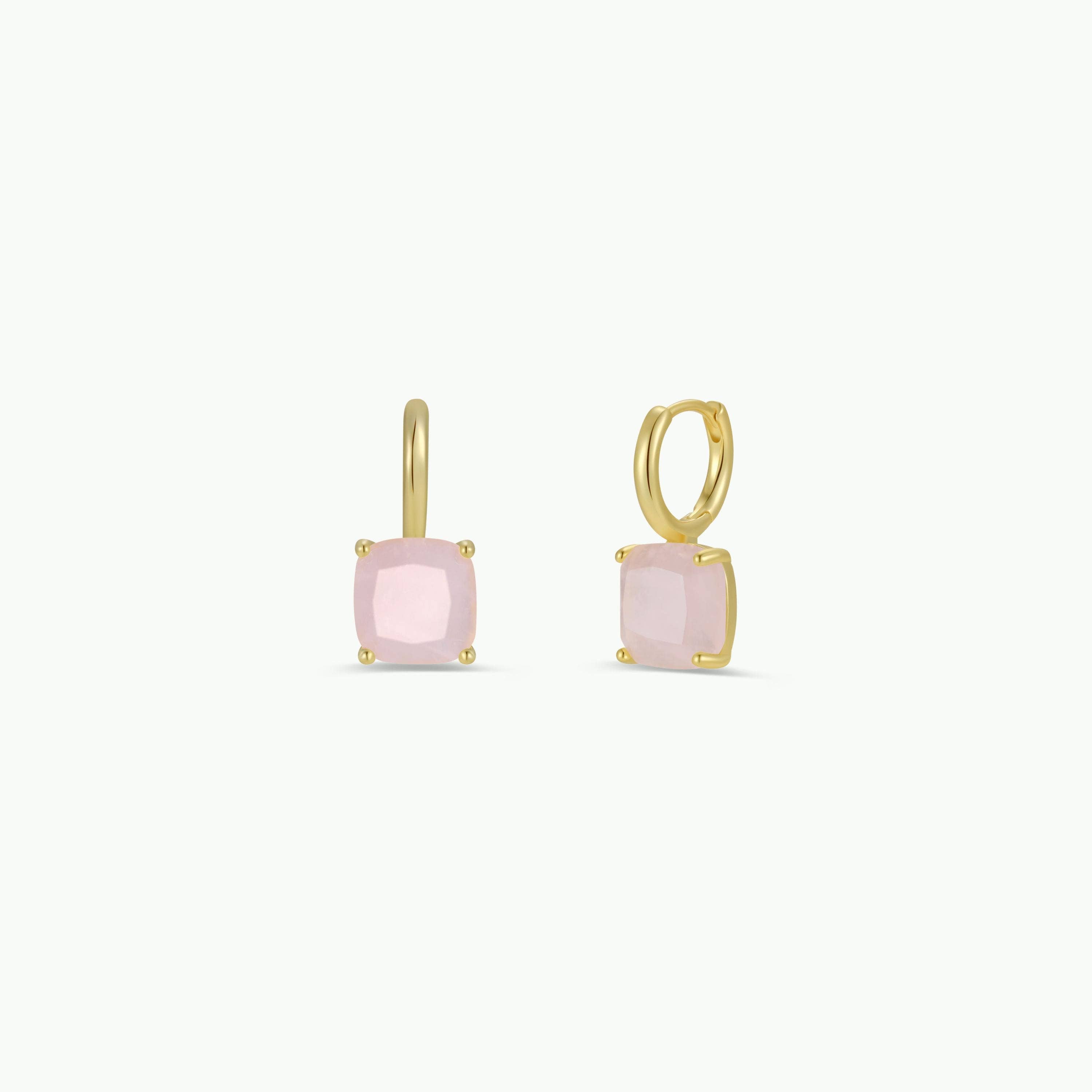 Gemstone Mini Drop | Rose Quartz