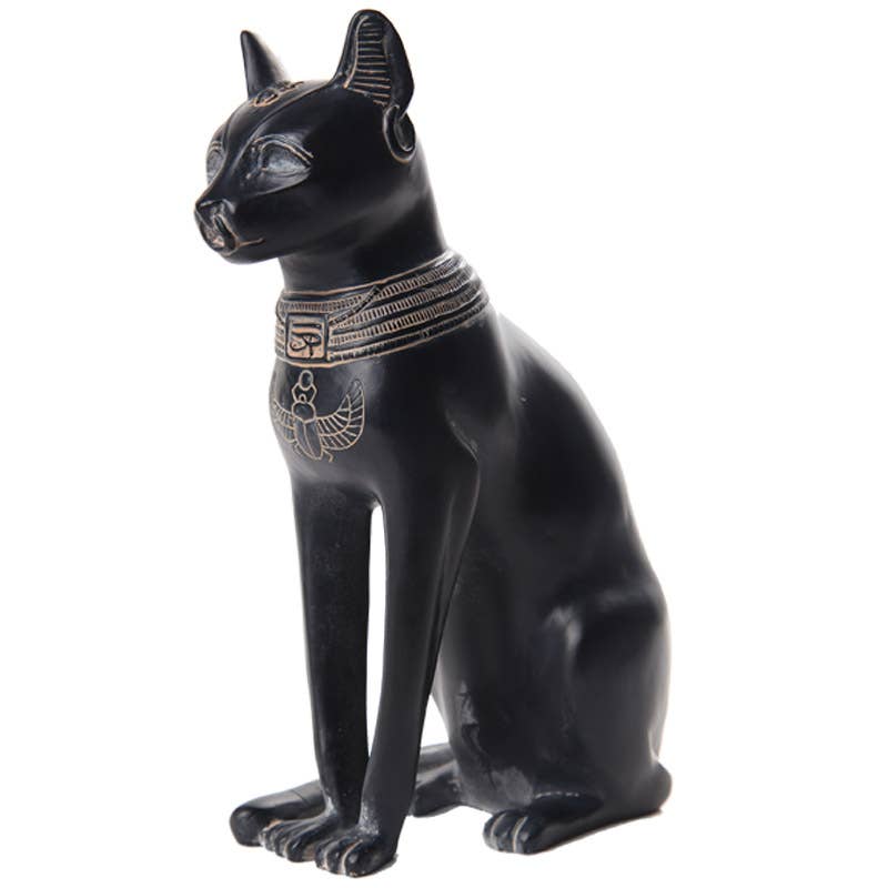 10252 Small Egyptian Bastet Cat - Spiral Circle