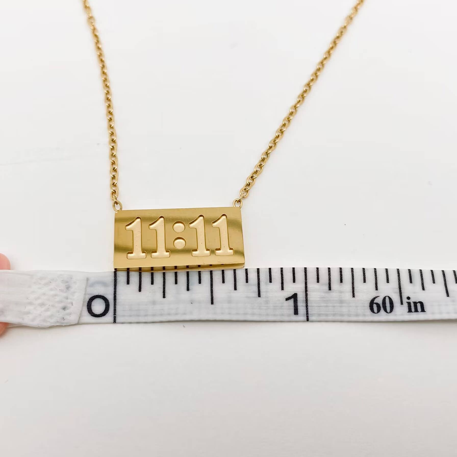 11:11 | Charm Pendant Stainless Steel Necklace - Spiral Circle