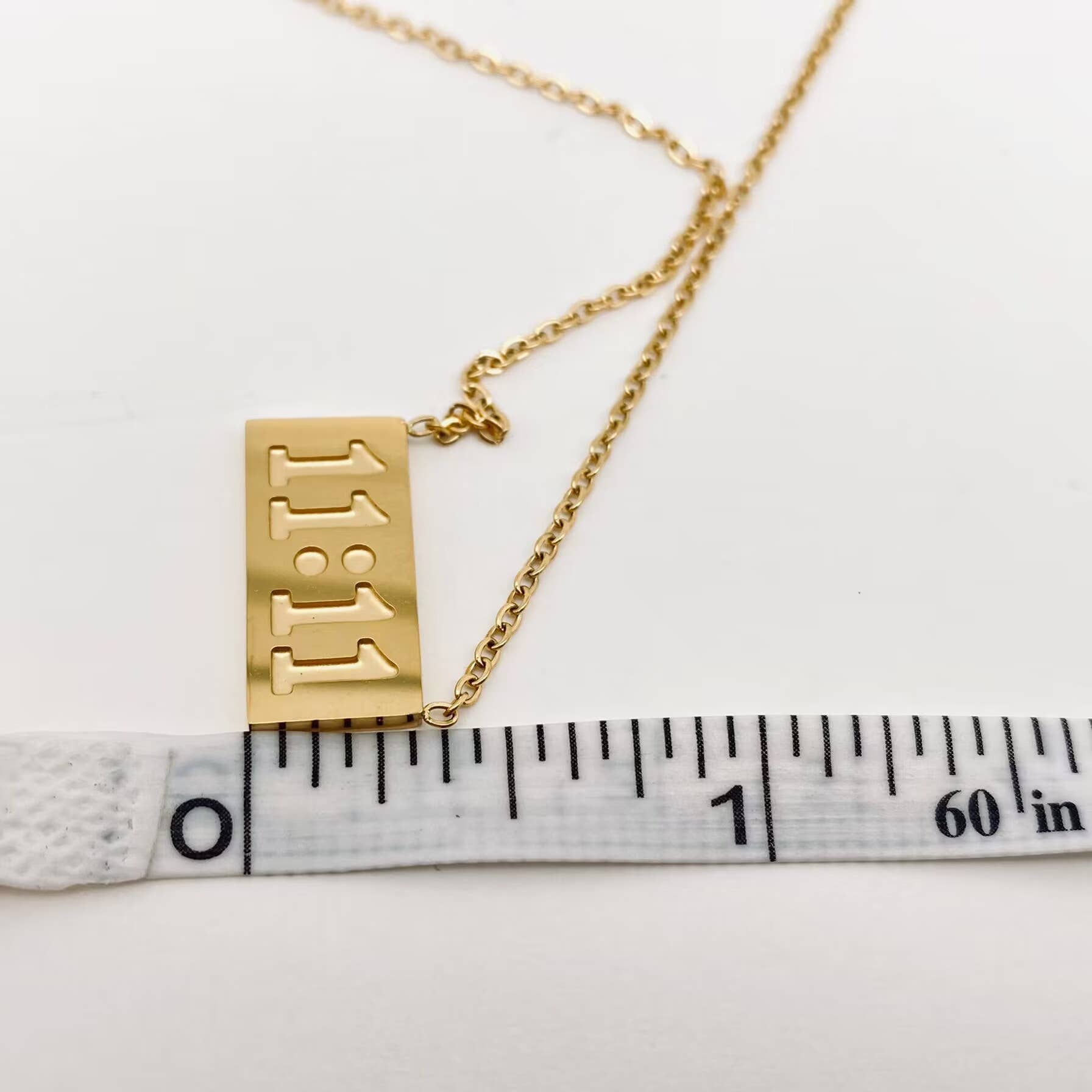 11:11 | Charm Pendant Stainless Steel Necklace - Spiral Circle