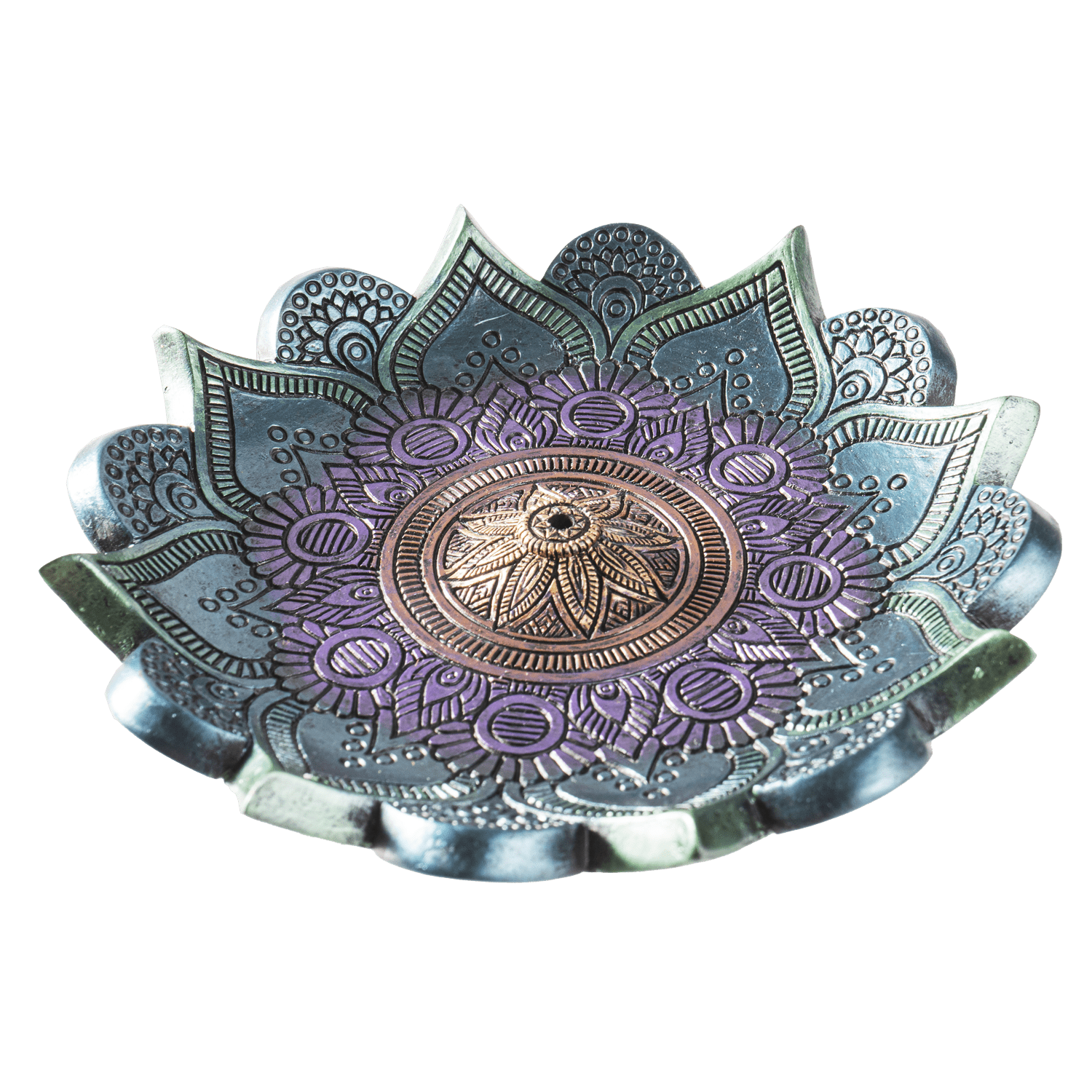 13954 Mandala Incense Burner - Spiral Circle