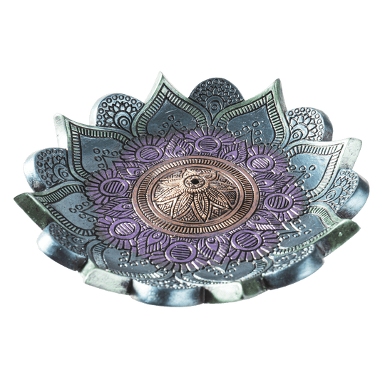 13954 Mandala Incense Burner - Spiral Circle