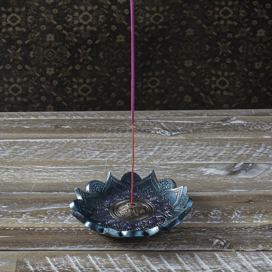 13954 Mandala Incense Burner - Spiral Circle