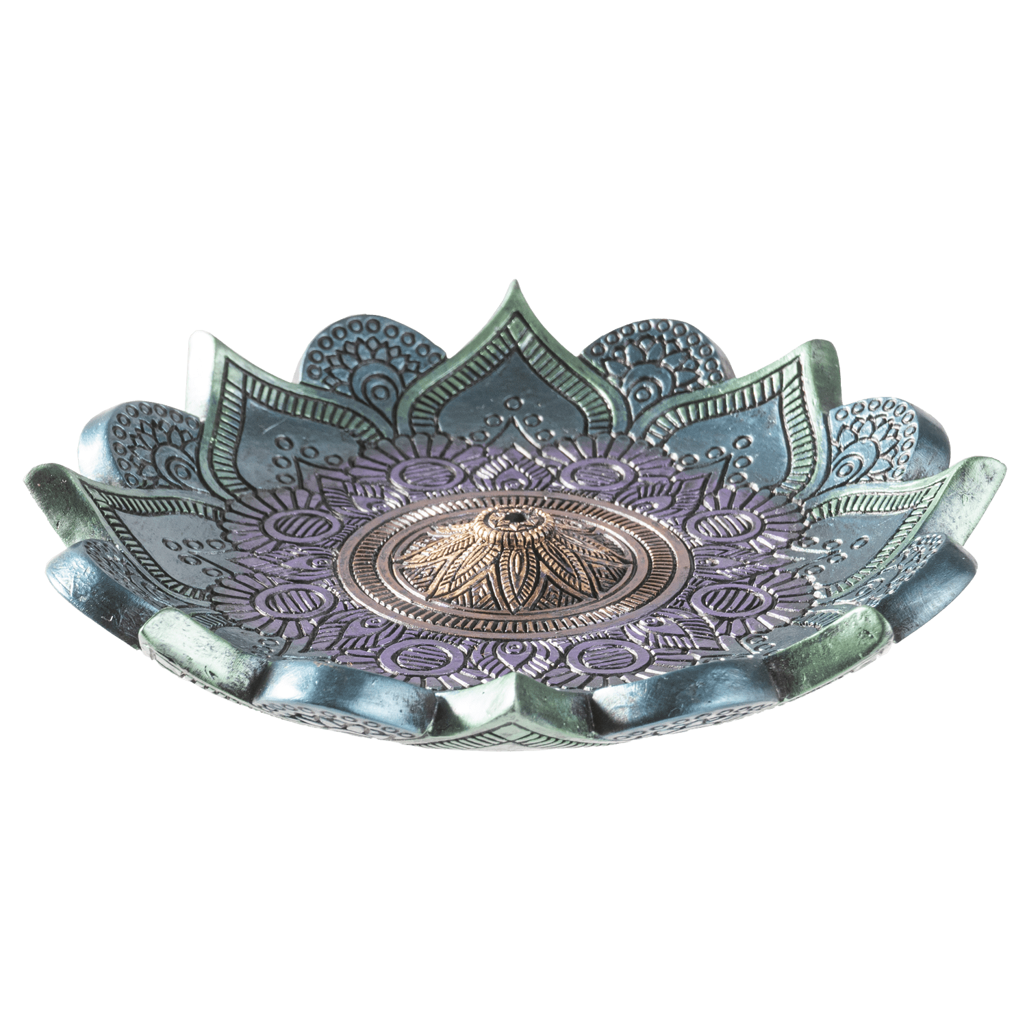 13954 Mandala Incense Burner - Spiral Circle