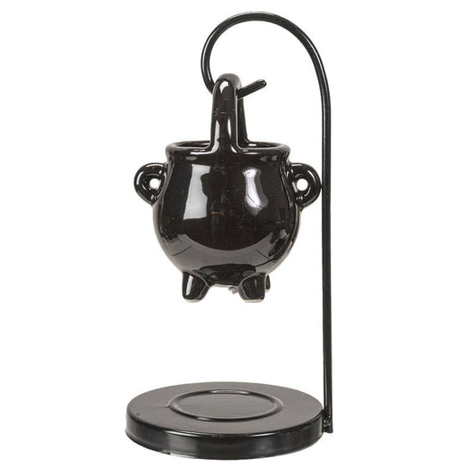 14085 Hanging Cauldron Oil Burner - Spiral Circle