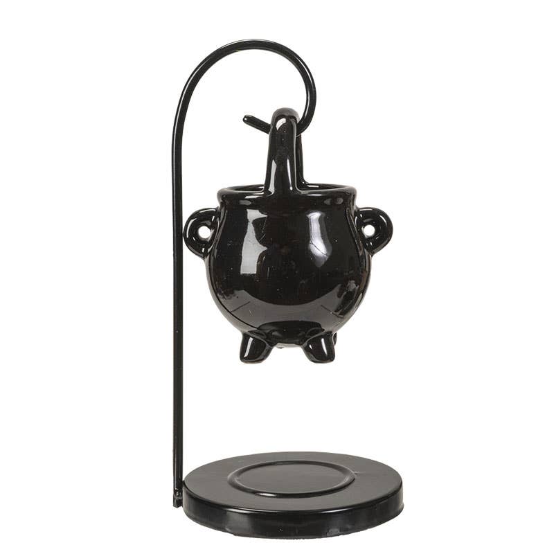 14085 Hanging Cauldron Oil Burner - Spiral Circle