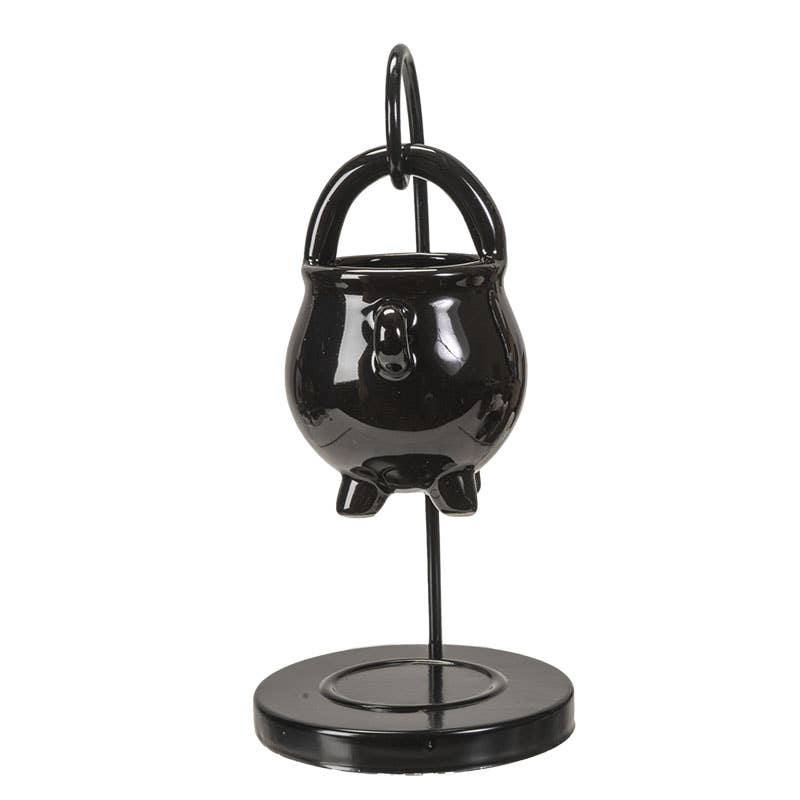 14085 Hanging Cauldron Oil Burner - Spiral Circle