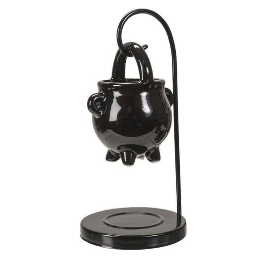 14085 Hanging Cauldron Oil Burner - Spiral Circle