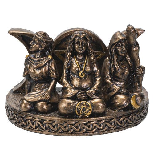 14157 Mother Maiden Crone Card Holder - Spiral Circle