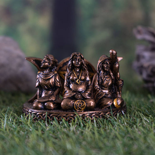 14157 Mother Maiden Crone Card Holder - Spiral Circle