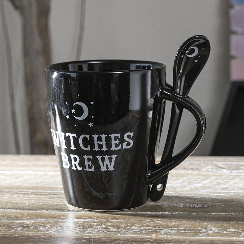 14997 Witches Brew Mug and Spoon Set - Spiral Circle
