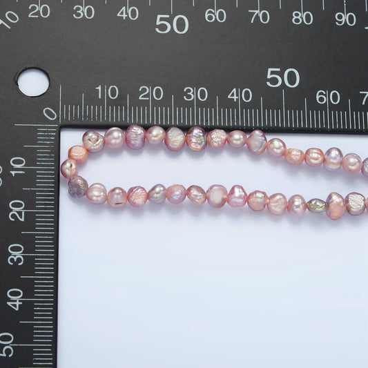 14K Gold Filled Purple Freshwater Pearl Necklace | WA2634 - Spiral Circle