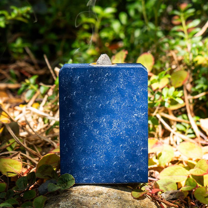 15398 Moon Phase Wolf Backflow Burner - Spiral Circle