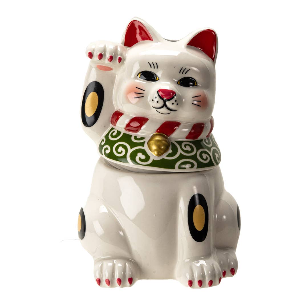 15847 Maneki - Neko Cooke Jar - Spiral Circle