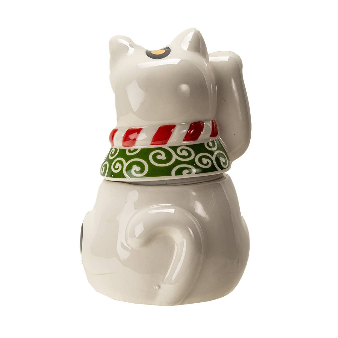 15847 Maneki - Neko Cooke Jar - Spiral Circle