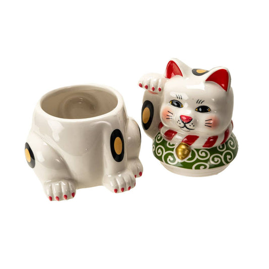 15847 Maneki - Neko Cooke Jar - Spiral Circle